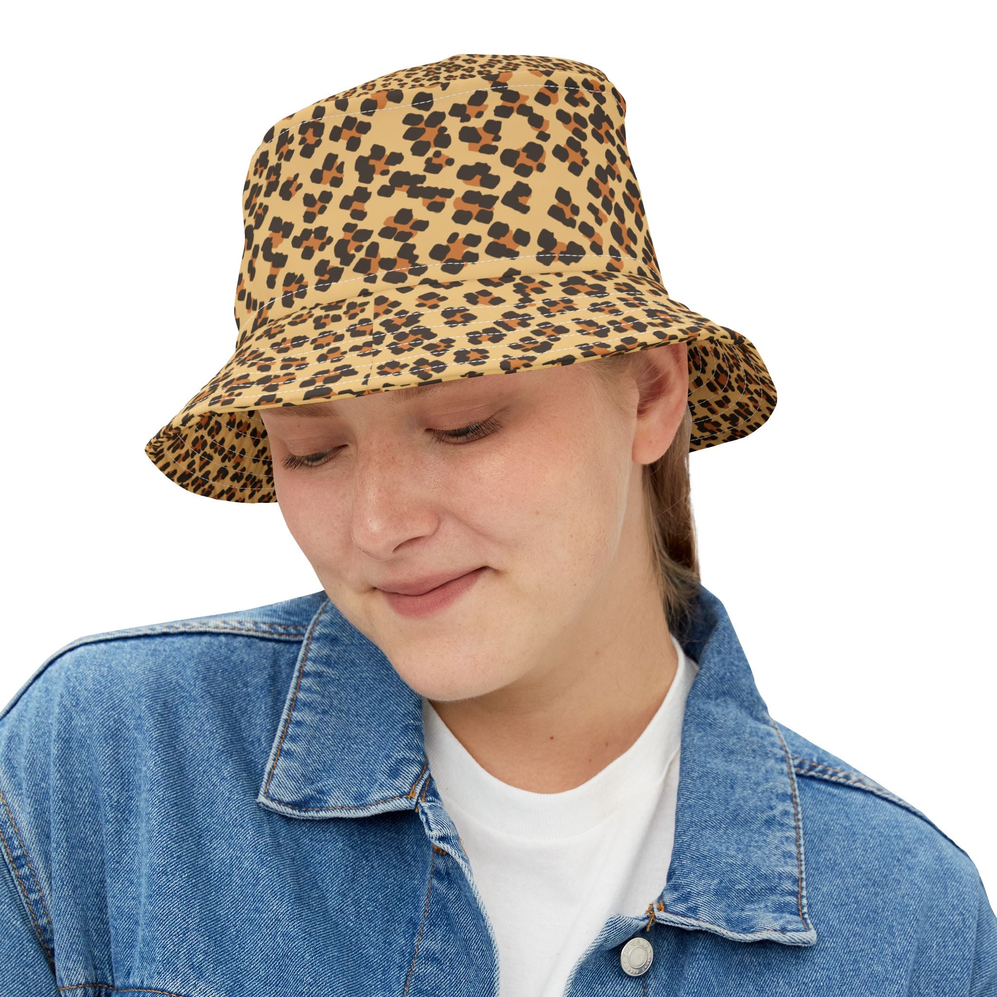 Wild Leopard Print Bucket Hat - Trendy Summer Accessory